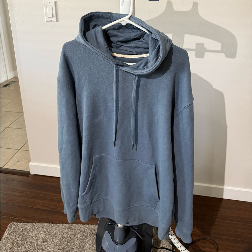 RW&CO Blue Sweatshirt Hoodie with Drawstring Hood